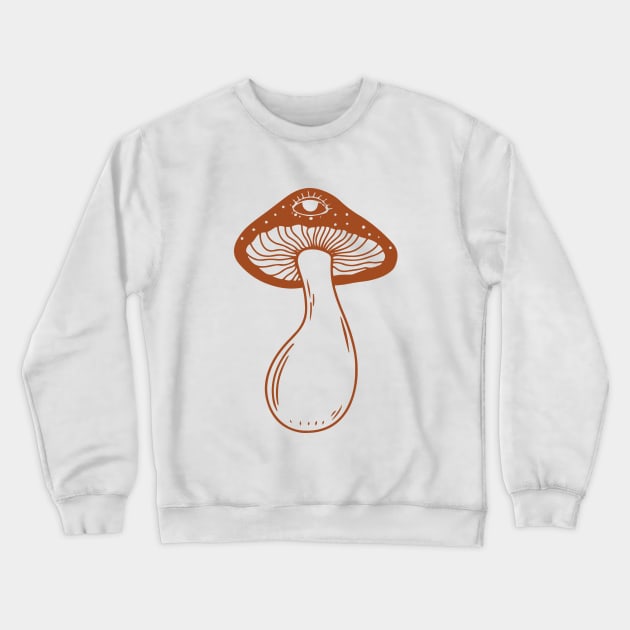 Mystic & Celestial Mushroom Crewneck Sweatshirt by Nessanya